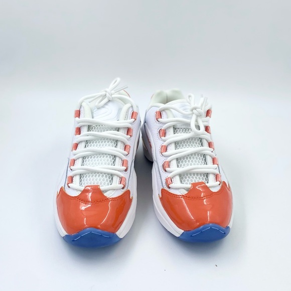 reebok question low allen iverson white orange FX4999 brand new size 6 Junior - Picture 3 of 6